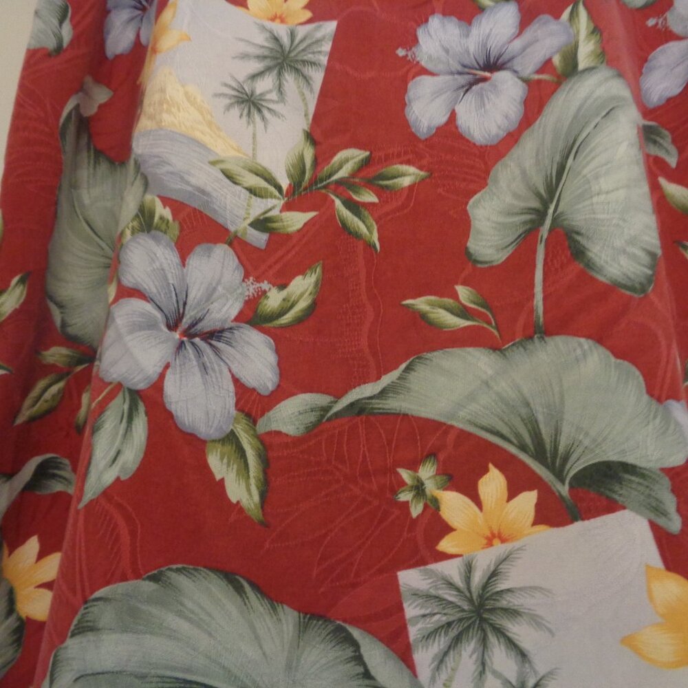 ISLANDCORE GIRL TROPICAL PARADISE SILK WRAP SKIRT TOMMY BAHAMA 10/12 - Picture 3 of 4